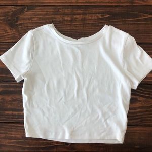 Wild Fable Plain White Baby Tee